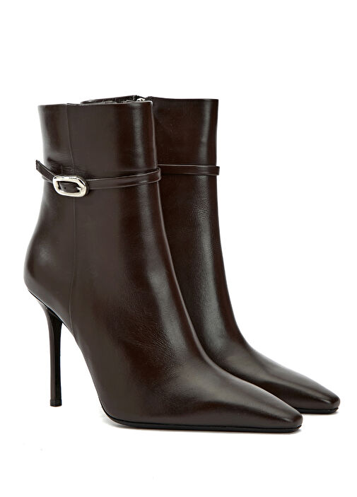 Kahverengi Kadın Toka Detaylı Bot - Görsel 3