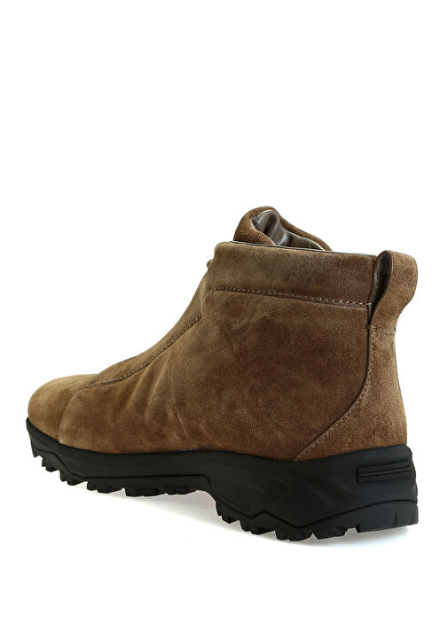 Kahverengi Erkek Deri Sneaker - Görsel 4