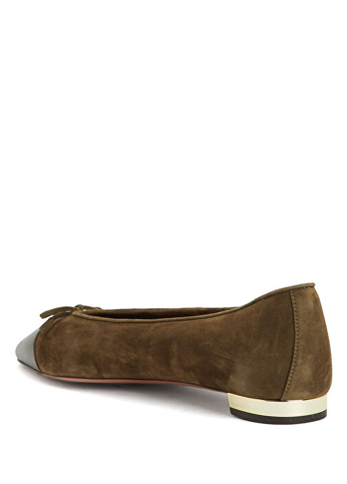 Gioia Haki Deri Babet - Görsel 4