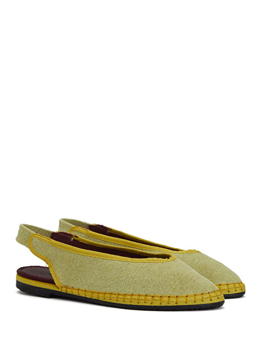 Flabelus Flabelus Narnia Açık Sarı Keten Babet | Beymen Açık Sarı - 3. görsel