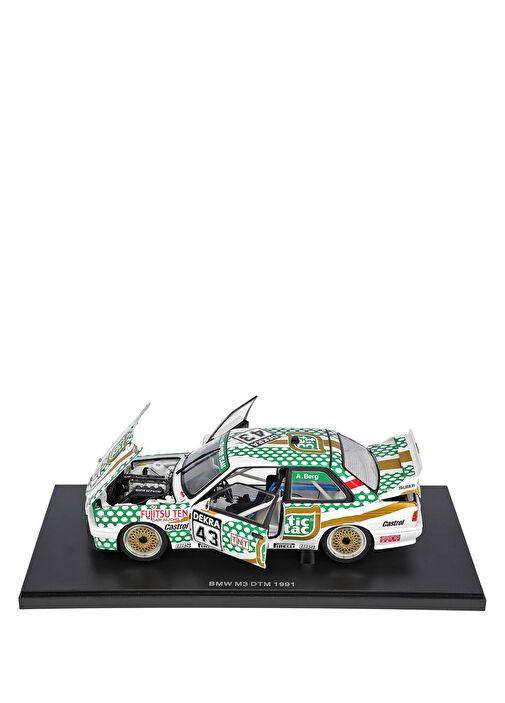 Autoart - Autoart 1991 BMW M3 Dtm Tic Tac Berg #43 1:18 Beyaz