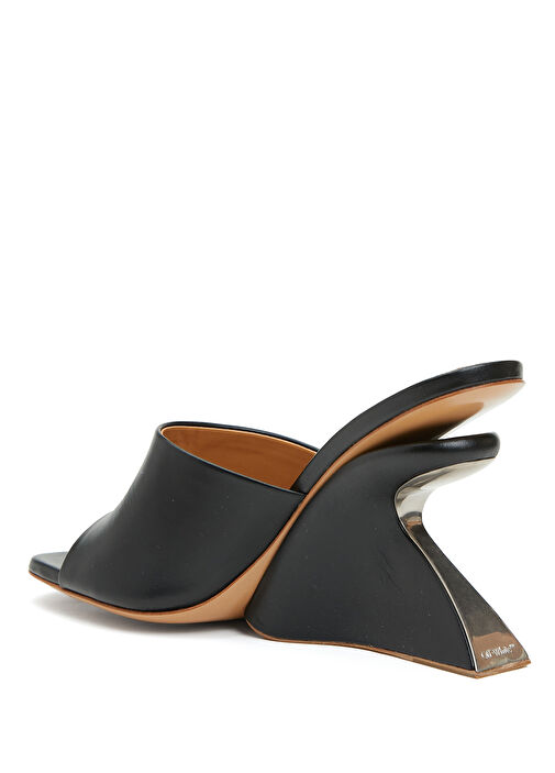 Siyah Kadın Deri Terlik - Görsel 4