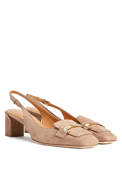 Tod's Tod's Açık Kahverengi Deri Topuklu Ayakkabı Basketbol Ayakkabıları | Beymen Açık Kahverengi - 3. görsel