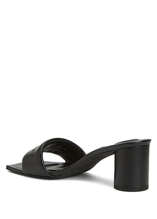 Vic Siyah Kadın Deri Terlik - Görsel 4