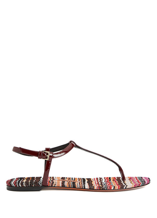 Edith Turuncu Kırmızı Kadın Deri Sandalet - Görsel 2