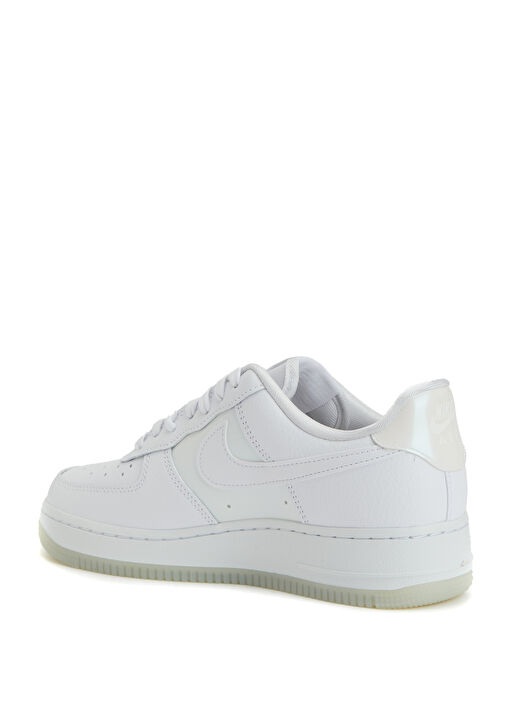 Air Force 1 '07 Beyaz Kadın Deri Sneaker - Görsel 4