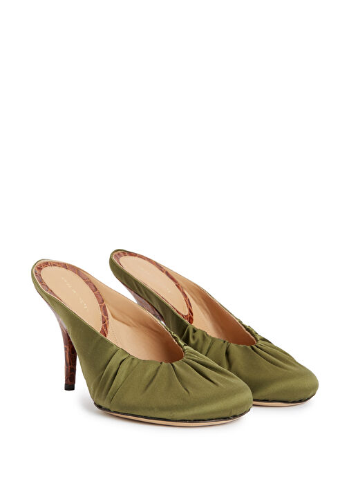 Yeşil Drapeli Kadın Terlik - Görsel 3