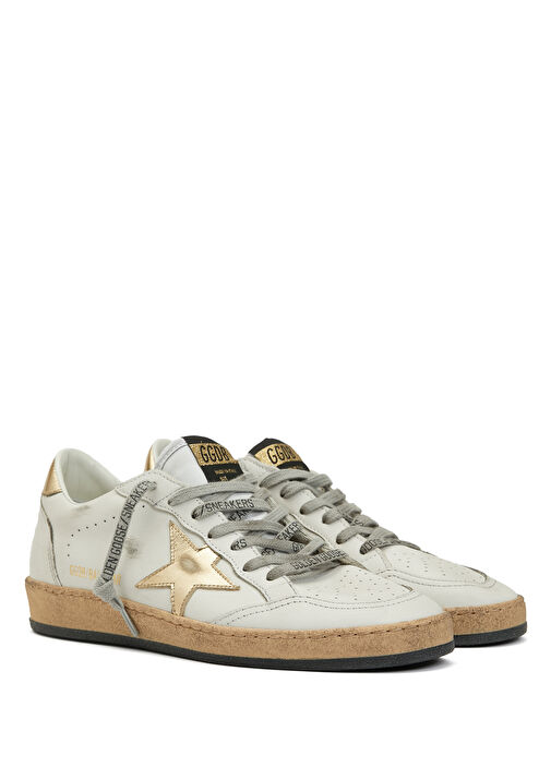 BallStar Beyaz Kadın Deri Sneaker - Görsel 3