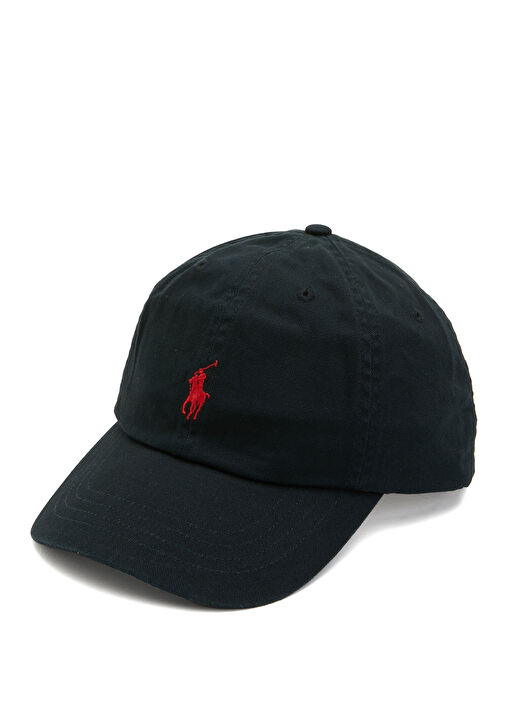 Black Polo Ralph Lauren Black Men Black Logo Embroidered Men's Cap