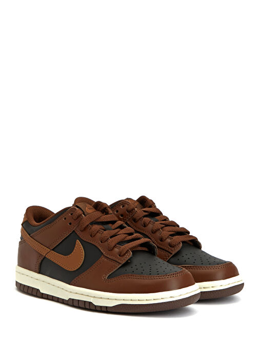 Dunk Low Siyah Gri Unisex Çocuk Deri Sneaker - Görsel 3