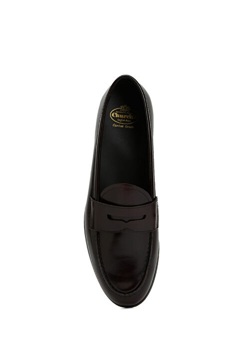 Church's Bordo Church's Deri Kadın Loafer