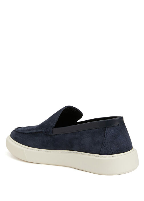 Lacivert Erkek Süet Loafer - Görsel 4