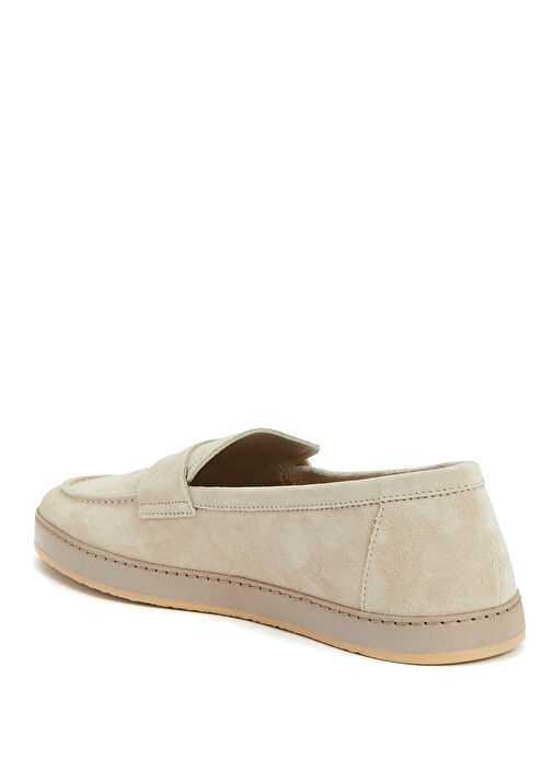 Krem Erkek Deri Loafer - Görsel 4