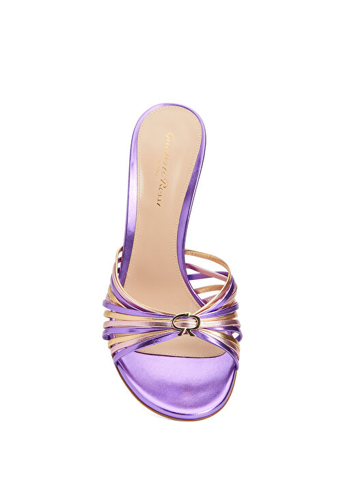 Vyna Mor Kadın Deri Terlik - Görsel 5