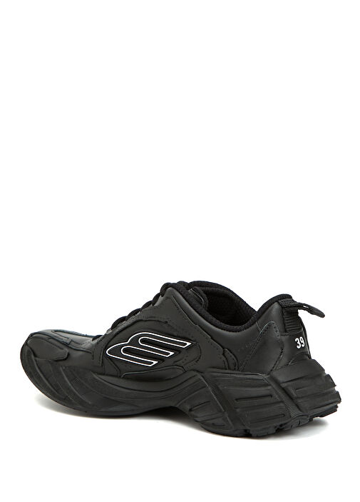 Monday Siyah Kadın Deri Sneaker - Görsel 4