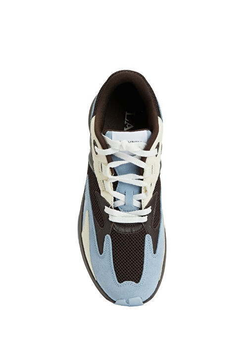 Mavi Kahverengi Erkek Deri Sneaker - Görsel 5