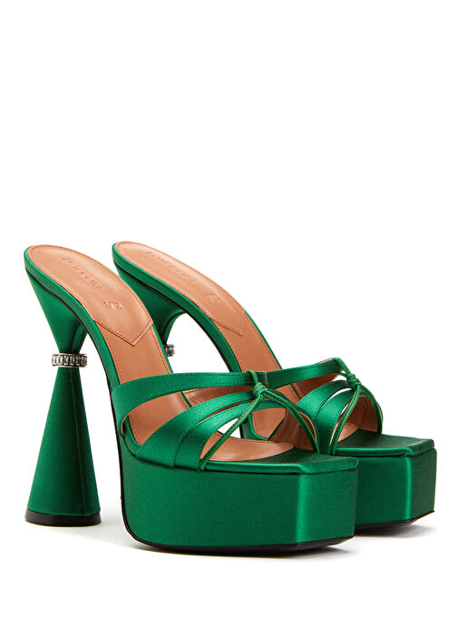 Sienna Yeşil Kadın Deri Terlik - Görsel 3