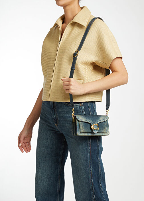 I Pad カーバーCoach Coach Koyu Mavi Kadın Tabby Mavi Kadın Denim Çanta 1984438 | Beymen