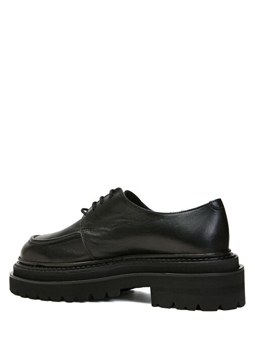 Siyah Kadın Deri Ayakkabı - Görsel 4