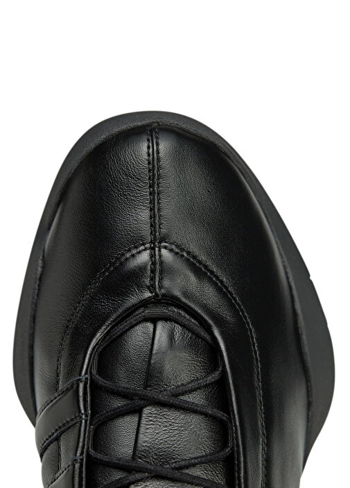 Y-3 Regu Siyah Erkek Deri Sneaker - Görsel 6