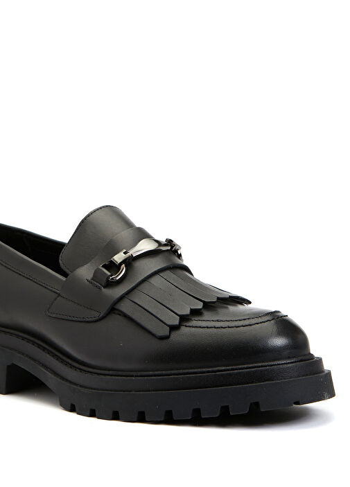 Divarese Divarese Siyah Kadın Deri Loafer Beymen'de! Siyah - 7. görsel