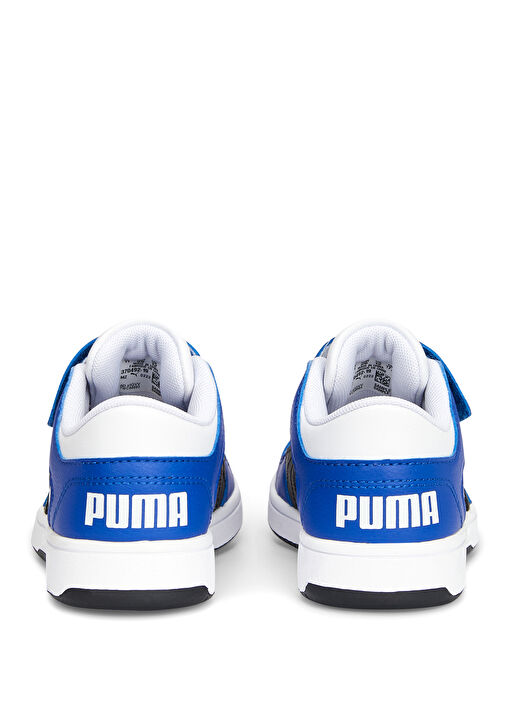 Pm Rebound Layup Lo SL V Beyaz Mavi Çocuk Sneaker - Görsel 4