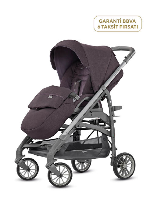 Trilogy Marron Glace Tek Elle Katlanabilen Çift Yönlü Bebek Arabası