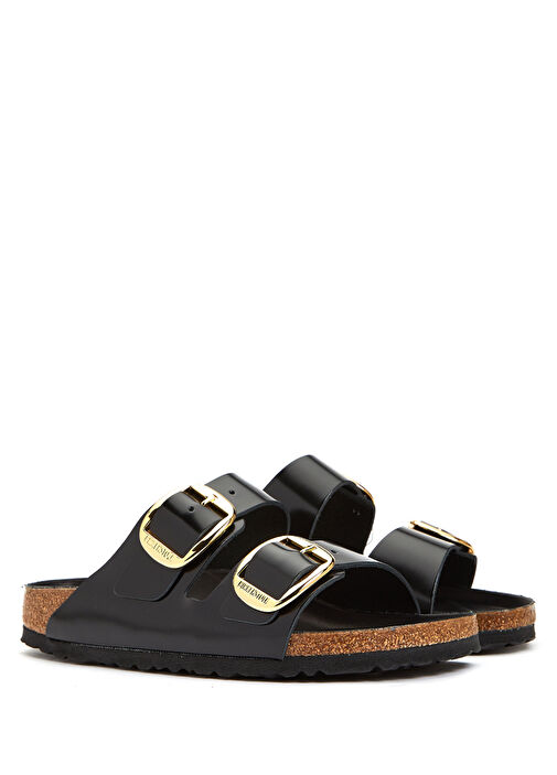 Birkenstock - Arizona Big Buckle Siyah Kadın Terlik - Siyah