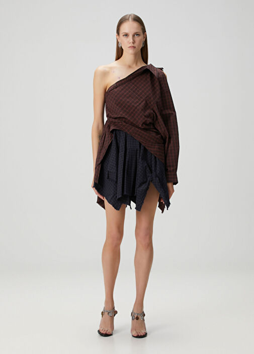 Alexander Wang - Tile Asymmetrical Mini Shirt Dress Alexander Wang - Tile Asymmetrical Mini Shirt Dress