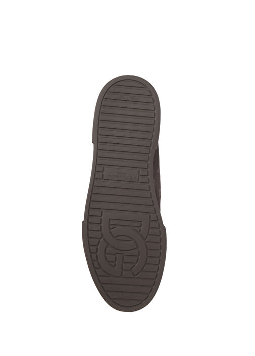 Portofino Gri Logo Detaylı Erkek Süet Sneaker - Görsel 6