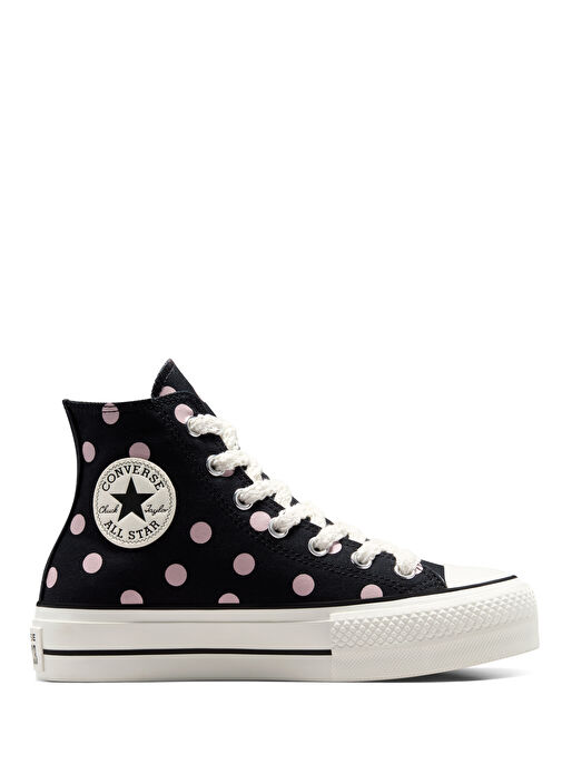 Chuck Taylor Lift Pembe Siyah Kadın Kanvas Sneaker - Görsel 2