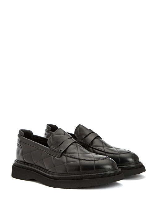 Siyah Erkek Deri Loafer - Görsel 3