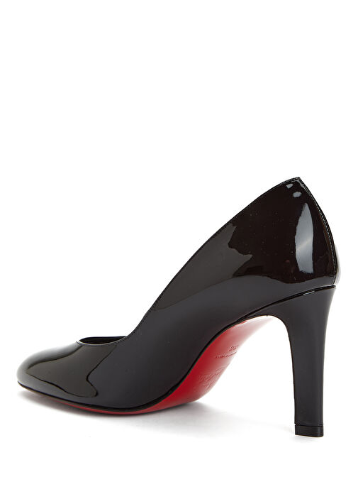 Fannylove Siyah Deri Topuklu Ayakkabı - Görsel 4