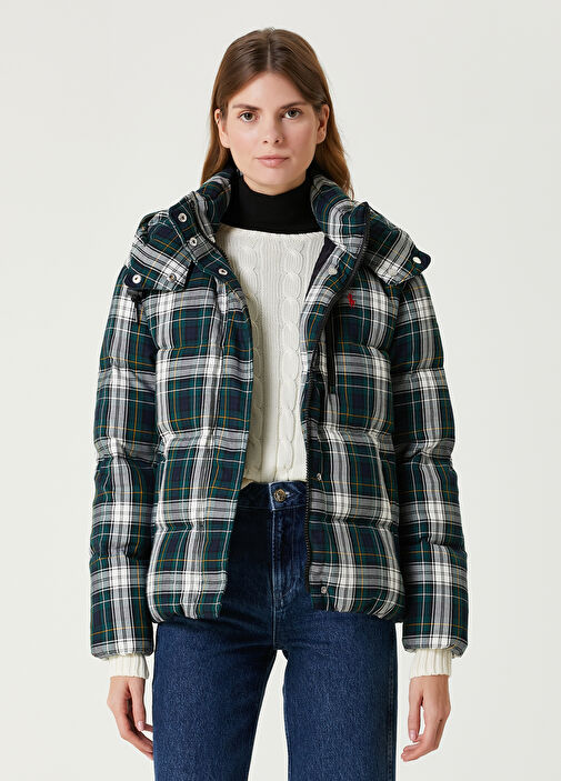 Ralph lauren plaid puffer jacket hotsell