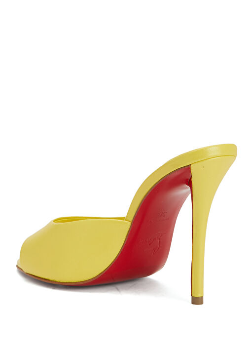 Miss Z Sarı Kadın Deri Terlik - Görsel 4