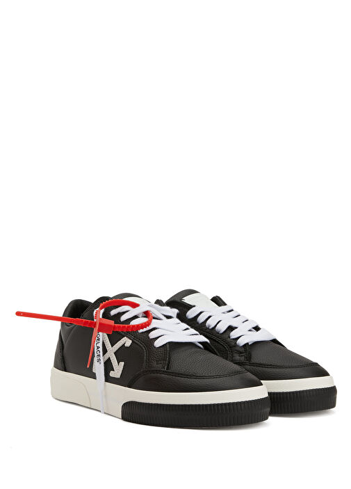 Siyah Beyaz Kadın Deri Sneaker - Görsel 3