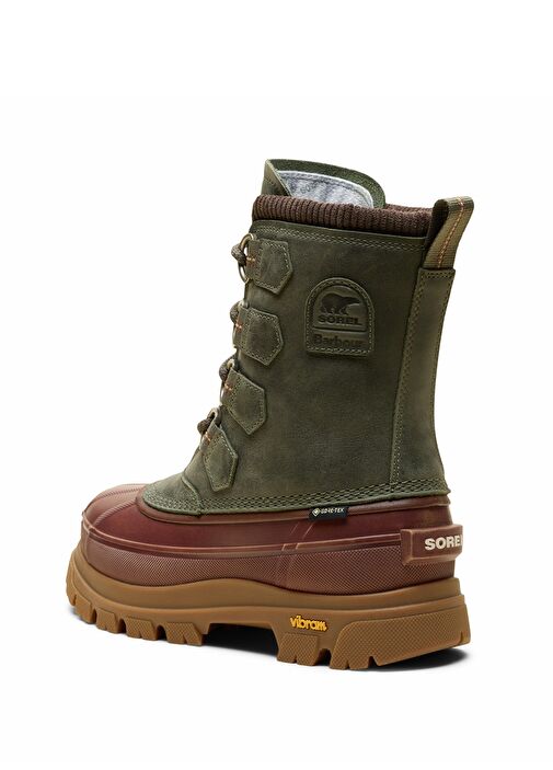 X Barbour Caribou Haki Kadın Deri Bot - Görsel 5