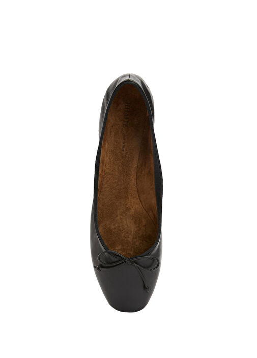 Charlotte Siyah Deri Babet - Görsel 5