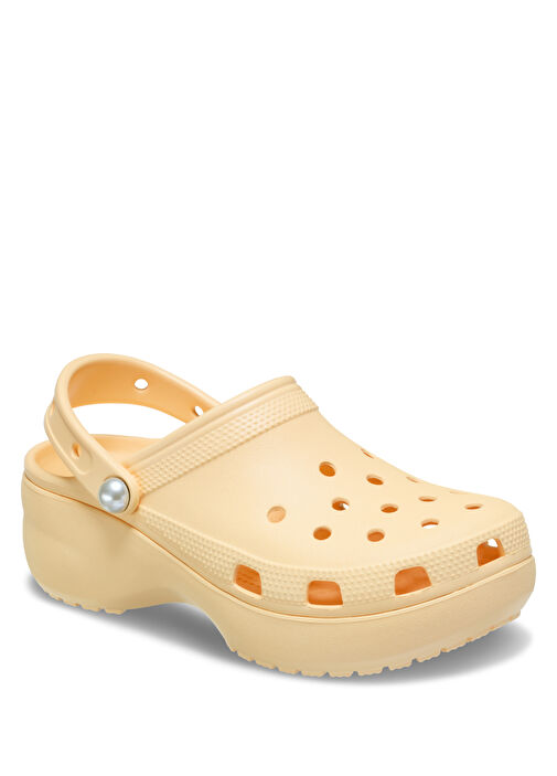 Classic Platform Bej Kadın Terlik - Görsel 5