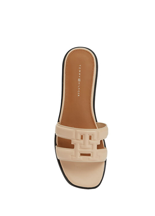 Pembe Kadın Deri Terlik - Görsel 5