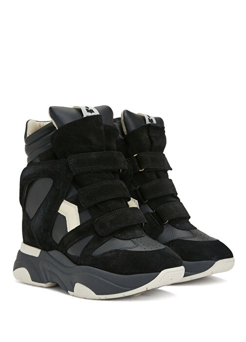 Balskee Siyah Kadın Deri Sneaker - Görsel 3