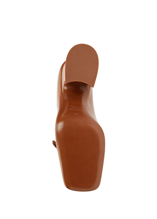 Janis Taba Deri Topuklu Ayakkabı - Görsel 6