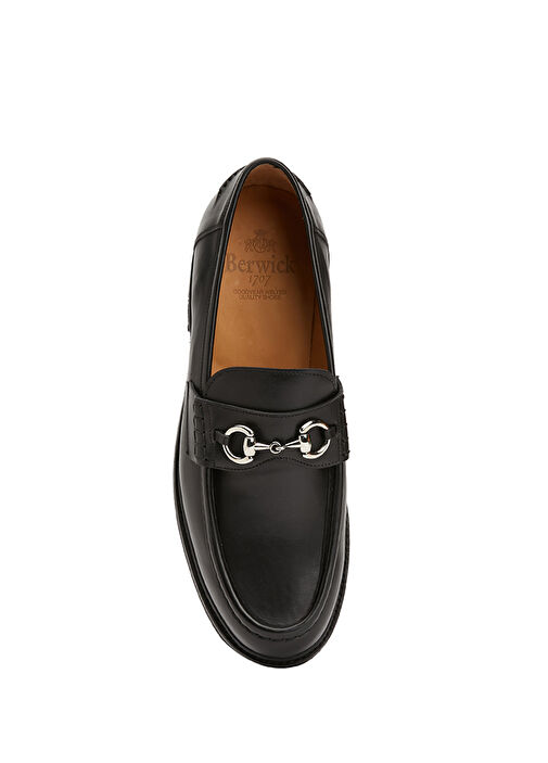 Siyah Erkek Deri Loafer - Görsel 5