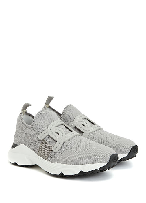 Koyu Gri Çorap Formlu Kadın Sneaker - Görsel 3