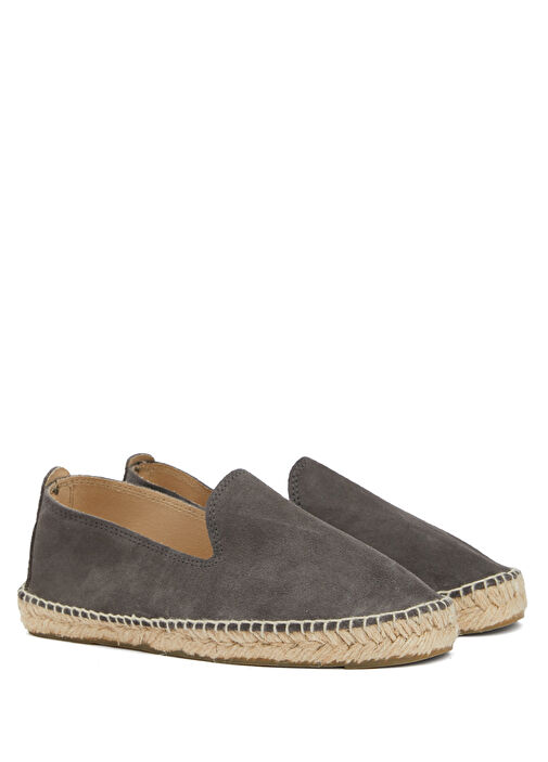 Hamptons Gri Erkek Süet Espadril - Görsel 3