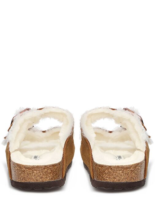 Arizona Taba Doku Detaylı Kadın Süet Terlik - Görsel 5