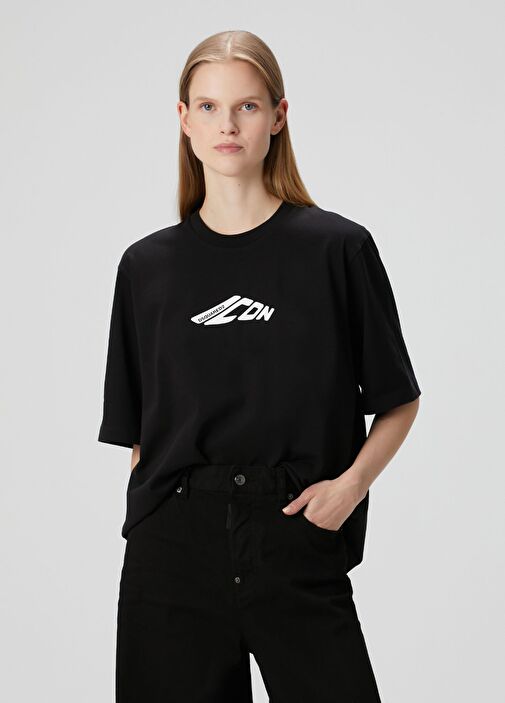 DSQUARED2 ICON Tシャツ ブラック Sサイズ Dsquared2 - Icon Siyah T-shirt - Siyah