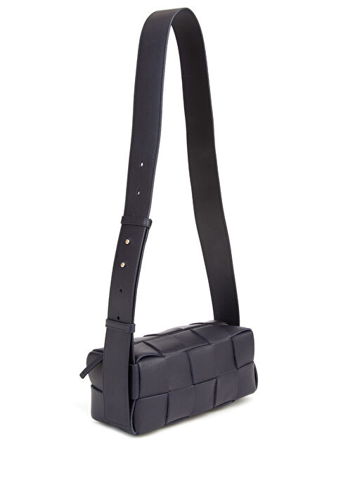 Bottega Veneta - Knit Textured Men's Leather Crossbody Bag