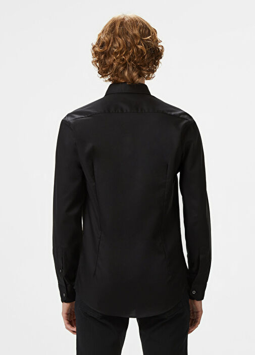 BLACK-39S Lacoste BLACK-39S Men Slim Fit Black Men's Shirt 1354685 | Beymen
