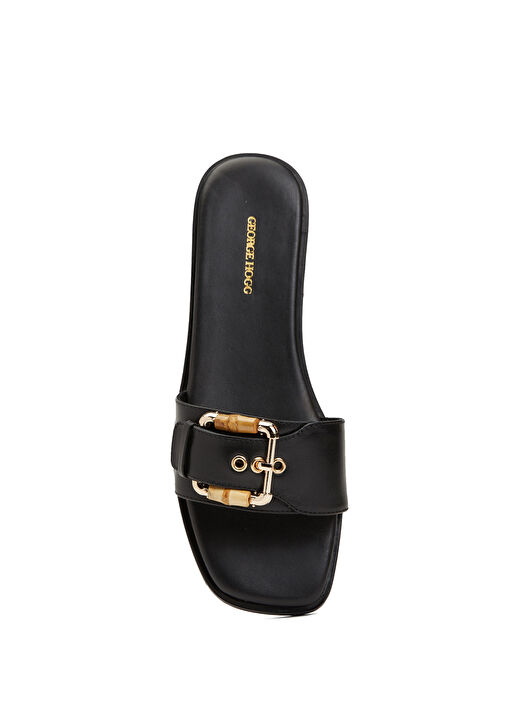 George Hogg George Hogg Siyah Kadın Deri Terlik Beymen'de! Siyah - 5. görsel